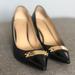 Coach Shoes | Coach Kitten Heel Pumps | Color: Black/Gold | Size: 6.5