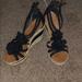 Nine West Shoes | Nine West Wedges | Color: Black/Tan | Size: 7.5