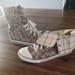 Coach Shoes | Coach Bonnie High Tops | Color: Brown/Cream | Size: 7.5