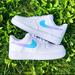 Nike Shoes | Custom Nike Air Force 1 Shoes (Ombr) | Color: Blue | Size: Various