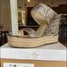 Jessica Simpson Shoes | Jessica Simpson Nwt Snakeskin Espadrilles | Color: Gold | Size: 7.5