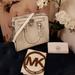 Michael Kors Bags | Michael Kors White Hamilton Leather Purse & Wallet | Color: Silver/White | Size: Os