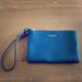 Coach Bags | Coach Navy Small Zipper Pouch Clutch Wristlet | Color: Blue | Size: Os