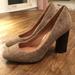 Coach Shoes | Coach Tweed Brown Heels Size 6.5 | Color: Brown/Tan | Size: 6.5