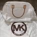 Michael Kors Bags | Michael Kors White Patent Leather Satchel Purse | Color: Cream/White | Size: Os