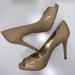 Nine West Shoes | Nude Patent Leather Nine West Heels Pumps | Color: Tan | Size: 7.5
