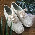 Kate Spade Shoes | Euc Keds/Kate Spade Glitter Sneakers | Color: Silver | Size: 8