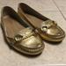 J. Crew Shoes | J Crew Gold Montebello Driving Moccasin Loafers | Color: Gold | Size: 7