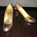 J. Crew Shoes | J. Crew Rose Gold Crackle Metallic Pumps | Color: Gold/Pink | Size: 10