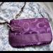Coach Bags | Coach Wristlet- Single Corner Zip *Purple/Magenta | Color: Purple | Size: Os