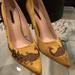 Zara Shoes | Gucci Style Heels | Color: Gold | Size: 8