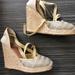 Kate Spade Shoes | Kate Spade Wedge Espadrilles! Brand New! | Color: Cream/Gold | Size: 8.5