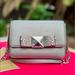 Michael Kors Bags | Michael Kors Tina Small Clutch Leather Crossbody | Color: Silver | Size: Os