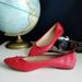 J. Crew Shoes | J.Crew Red Leather Kiki Ballet Flats Size 9 | Color: Red | Size: 9