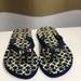 Coach Shoes | Coach Flip Flops/Slippers (Girls) | Color: Blue/Cream | Size: 5/6 (Big Girls)