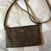 Coach Bags | Coach Nwot Croc Embossed Leather Crossbody/Wristlet Bag | Color: Brown/Gray | Size: Os