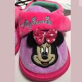 Disney Shoes | Disney Baby Minnie Mouse Slippers | Color: Pink/Purple | Size: 5 Baby Girls