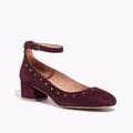 Madewell Shoes | Madewell Inez Suede Pump Maroon Aubergine 10 | Color: Purple/Red | Size: 10