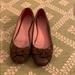 Lilly Pulitzer Shoes | Lilly Pulitzer Brown Croc Flats With Grosgrain Bow | Color: Brown | Size: 8