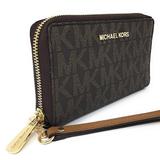Michael Kors Bags | Michael Kors Jet Set Travel Wallet / Wrislet Nwt | Color: Brown | Size: Os