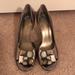 Nine West Shoes | Gray Metallic Heels | Color: Gray | Size: 7.5