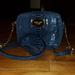 Michael Kors Bags | Michael Kors Mini Crossbody Bag | Color: Blue/Gold | Size: 6 ½"W X 4 ¾"H X 1 ½"D. 25"