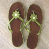Coach Shoes | Coach Leather Daisy Sandals | Color: Green | Size: 8
