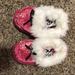 Disney Shoes | Disney Minnie Mouse Pink Glitter Slippers | Color: Pink/White | Size: 13/1