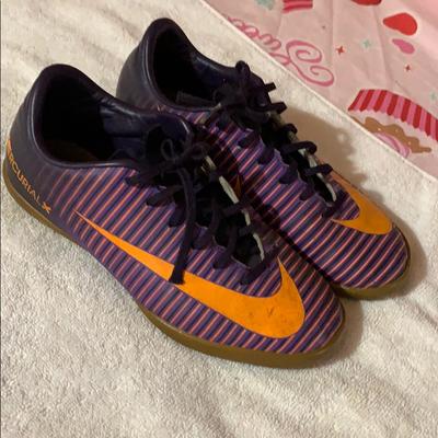 Nike Shoes | Mercurial X - Nike Indoor Soccer Shoes | Color: Orange/Purple | Size: 4.5b