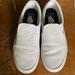 Vans Shoes | Gently Worn Leather Perforated Vans | Color: White | Size: 9.5