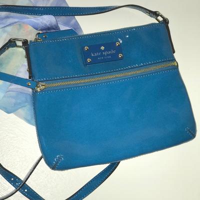 Kate Spade Bags | Kate Spade Flicker Tenley Crossbody (Nwot) | Color: Blue/Gold | Size: 7"H X 9"W X 1 1/2"D; Bag Weight: 12oz.