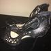 Jessica Simpson Shoes | Jessica Simpson Black Laser Cut Heels. Size 9.5 | Color: Black | Size: 9.5