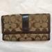 Coach Bags | Coach Tan Brown C Jacquard Design Wristlet | Color: Brown/Tan | Size: Os