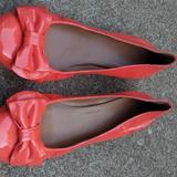 J. Crew Shoes | J.Crew Coral Patent Leather Slip On Flats 8m | Color: Orange/Pink | Size: 8
