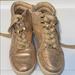 Michael Kors Shoes | Michael Kors Girls Rose Gold Sneakers | Color: Gold/Pink | Size: 2g