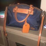 Dooney & Bourke Bags | Dooney & Bourke New Long/Short Strap Navy Blu Mini | Color: Blue/Pink | Size: Os