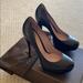 Gucci Shoes | Gucci Black Leather Pumps | Color: Black | Size: 9.5