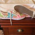 Coach Shoes | Coach Canvas Tennis | Color: Green/Pink | Size: 7.5