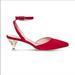 Kate Spade Shoes | Kate Spade Chandler Red Pumps With Clear Heel Holiday Shoes Red Shoes Size 7.5 | Color: Red | Size: 7.5