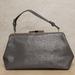 Kate Spade Bags | Kate Spade Grey Ostrich Leather Satchel Bag 208 | Color: Gray | Size: H 7.2" X W 13.5" X D 5.3"