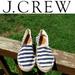 J. Crew Shoes | J. Crew Striped Espadrilles Slip Ons | Color: Blue/White | Size: 7