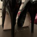 Gucci Shoes | Gucci Sexy Peep Toe Pumps! Barely Used! | Color: Black/Pink | Size: 7