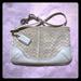 Coach Bags | Coach Signature Cc Wristlet | Color: Silver/White | Size: Os