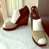 Nine West Shoes | Color Block, Platform Wedges | Color: Black/Brown | Size: 8.5