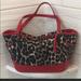 Coach Bags | Coach Purse Cheetah Print Red Shoulder Handbag | Color: Black/Red | Size: Os