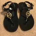 Michael Kors Shoes | Michael Kors Flip Flops | Color: Black | Size: 7