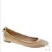 J. Crew Shoes | J. Crew 100% Leather Quorra Ballet Flats With Bows | Color: Gold | Size: 6