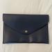 J. Crew Bags | J. Crew Navy Clutch Bag With Gold Detailing | Color: Blue/Gold | Size: Os