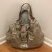 Coach Bags | Coach Metallic Large Lynn Leather Hobo Bag Purse | Color: Gray/Silver | Size: Os