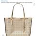 Michael Kors Bags | Michael Kors Flower Perforated Small Travel Tote | Color: Gold | Size: Small